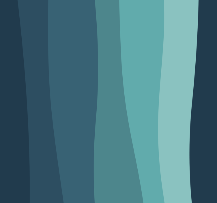 Eğri okyanus dalgaları 3d duvar kağıdı - TenStickers