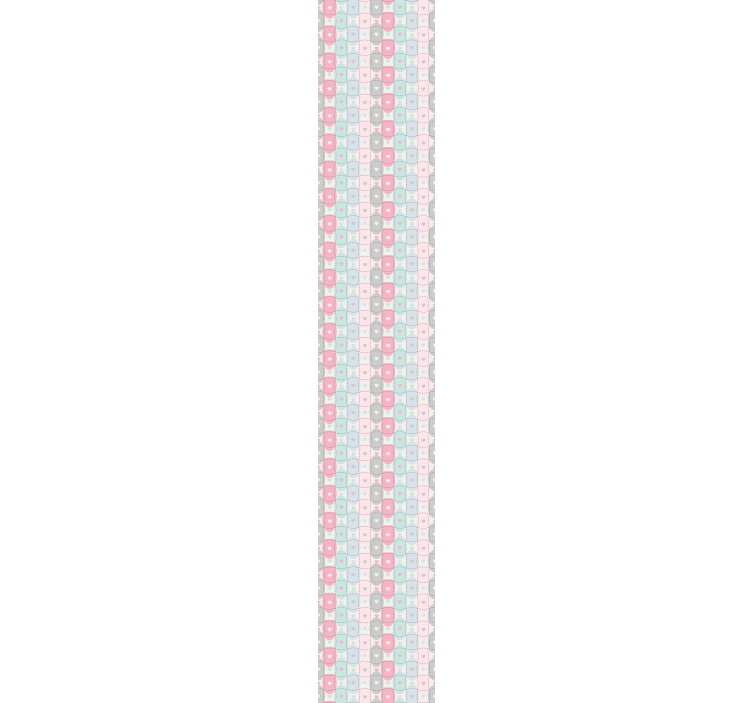 Patchwork kalpler dokulu duvar kağıdı - TenStickers