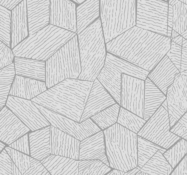 Afrika kumaş efekti gri duvar kağıdı - TenStickers