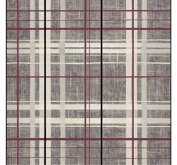 Taş efektli iskoç deseni kare duvar kağıdı - TenStickers