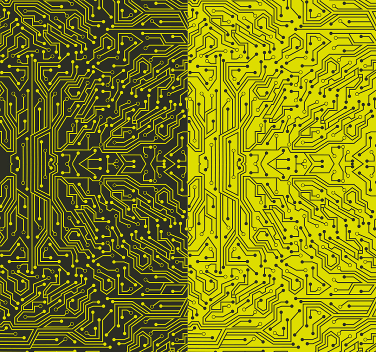 Devre karmaşıklığı soyut duvar kağıdı - TenStickers