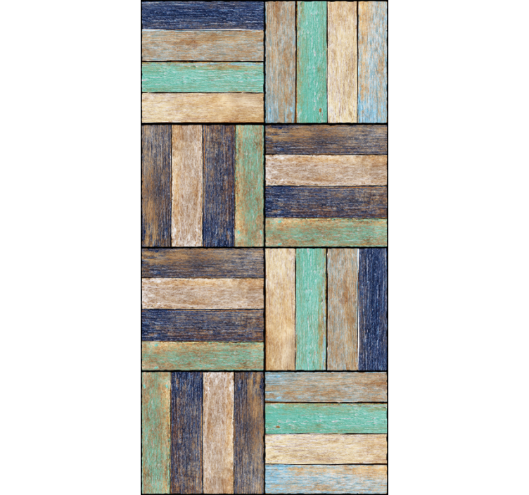 Renkli frolic modern duvar kağıdı - TenStickers