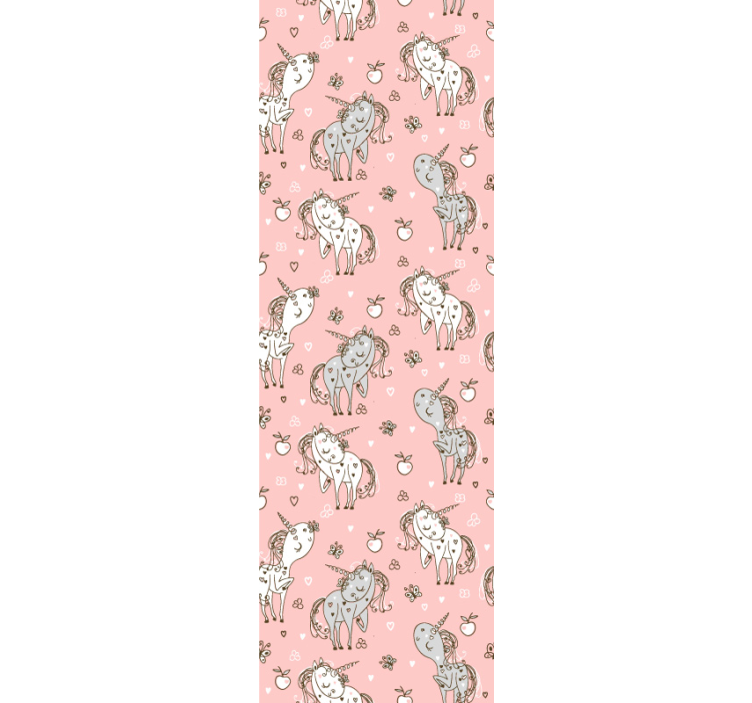 Sevimli tek boynuzlu atlar çocuklar duvar kağıdı - TenStickers