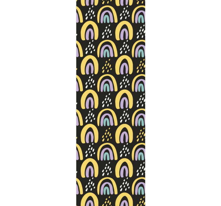 Gökkuşağı modern duvar kağıdı - TenStickers