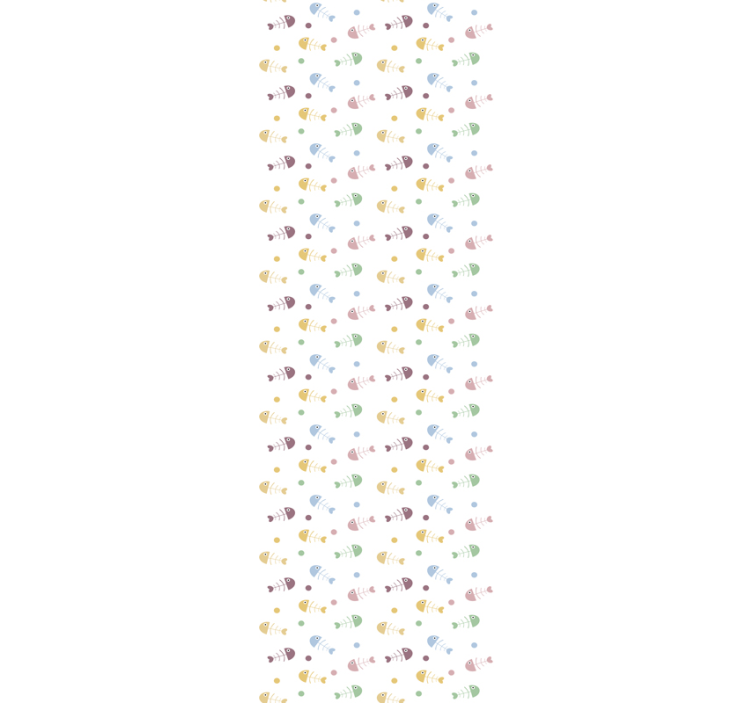 Balık kemikleri hayvan duvar kağıdı - TenStickers