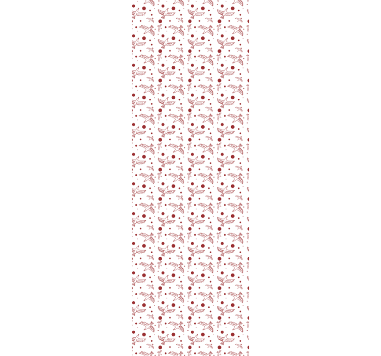 Kuşlar doku hayvan duvar kağıdı - TenStickers