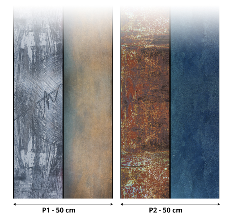 Kış manzara soyut duvar kağıdı - TenStickers