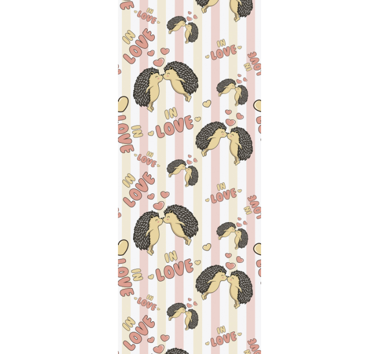 Kirpi aşk kirpi duvar kağıdı - TenStickers