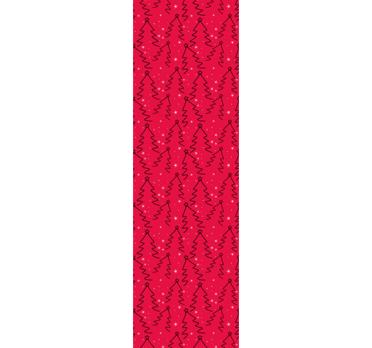 Noel ağacı hattı oturma odası duvar kağıdı - TenStickers