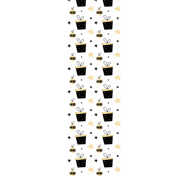 Dekoratif saksılar Noel duvar kağıdı - TenStickers