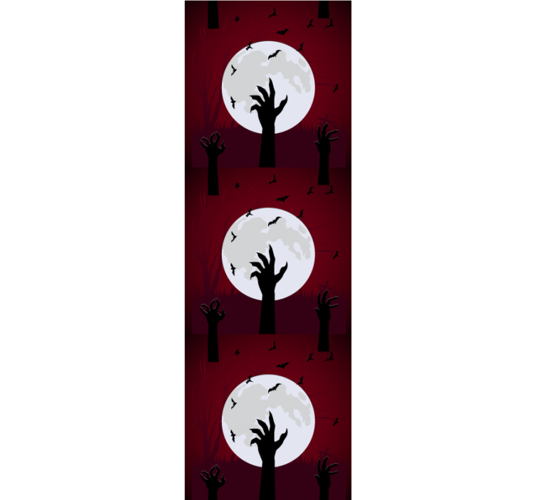 Gerçekçi cadılar bayramı arka plan duvar kağıdı - TenStickers