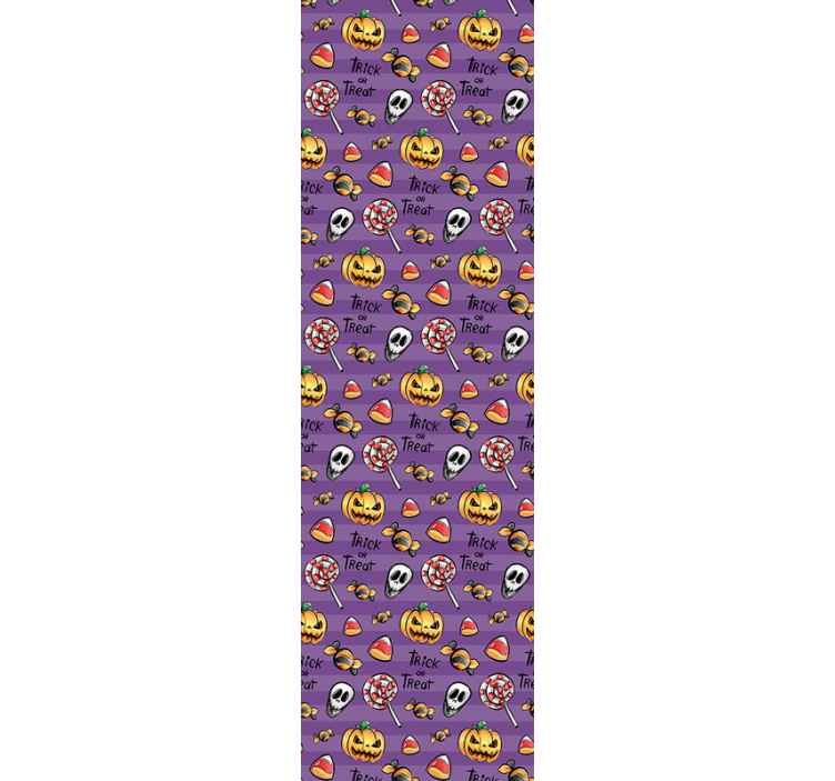 Kabak turuncu duvar kağıdı ile hile veya tedavi - TenStickers