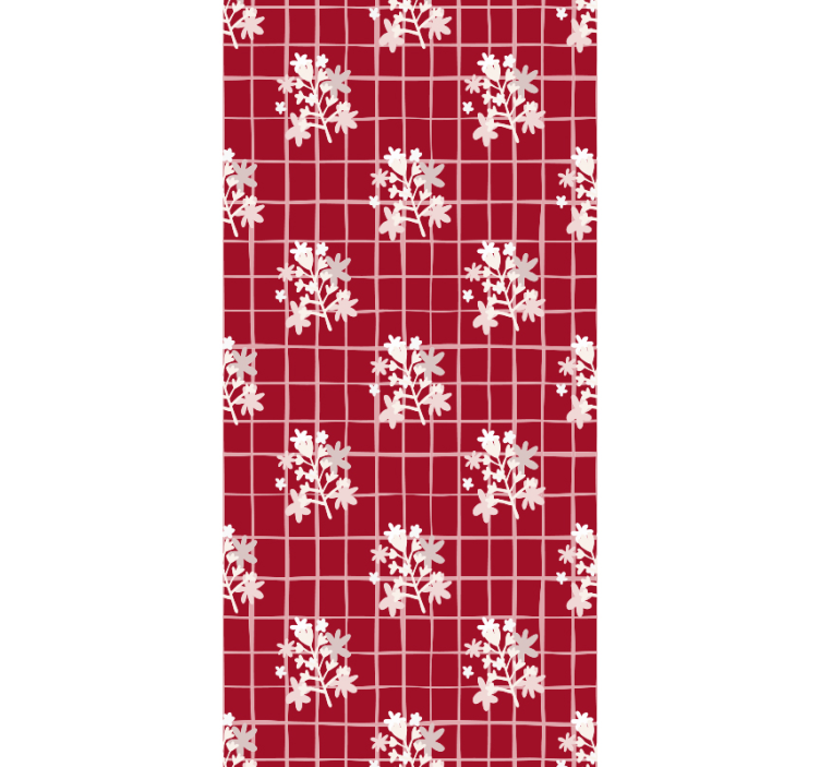 Geometrik formlar oturma odası duvar kağıdı - TenStickers