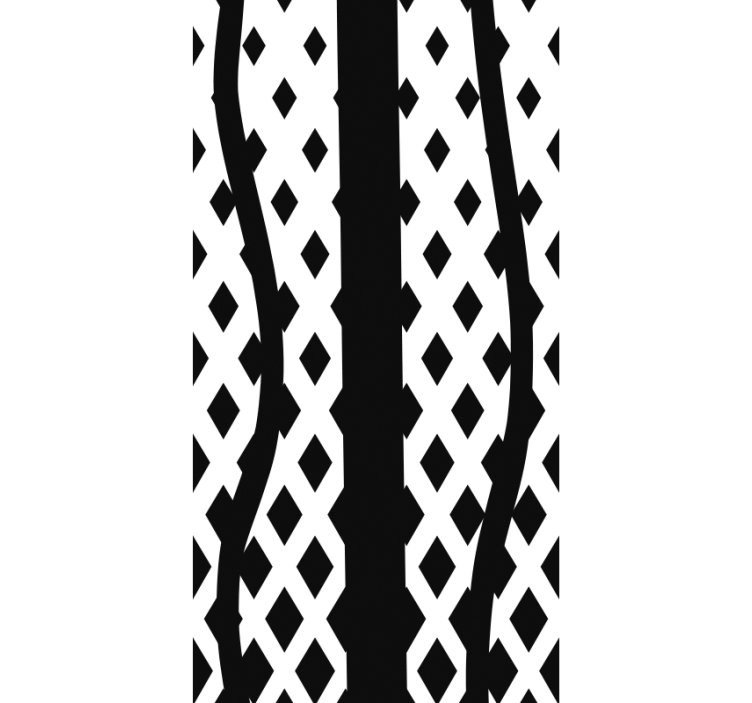 Siyah geziler modern duvar kağıdı - TenStickers