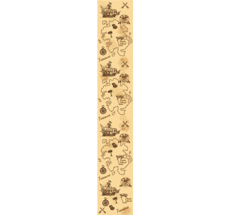 Hazine adası çocuk duvar kağıdı - TenStickers