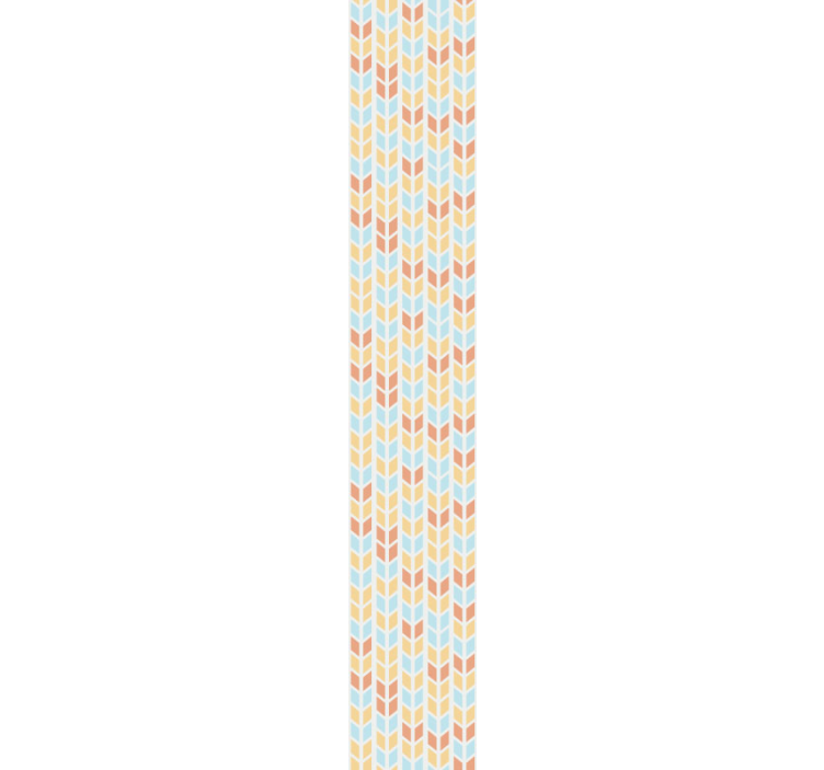 Mavi ve bej oklar geometrik duvar kağıdı - TenStickers