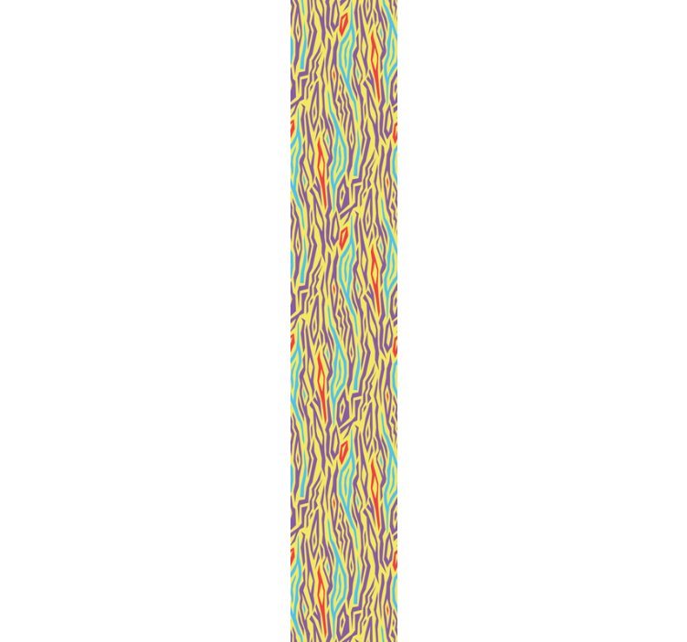 Vintage zebra hayvan baskı duvar kağıdı - TenStickers