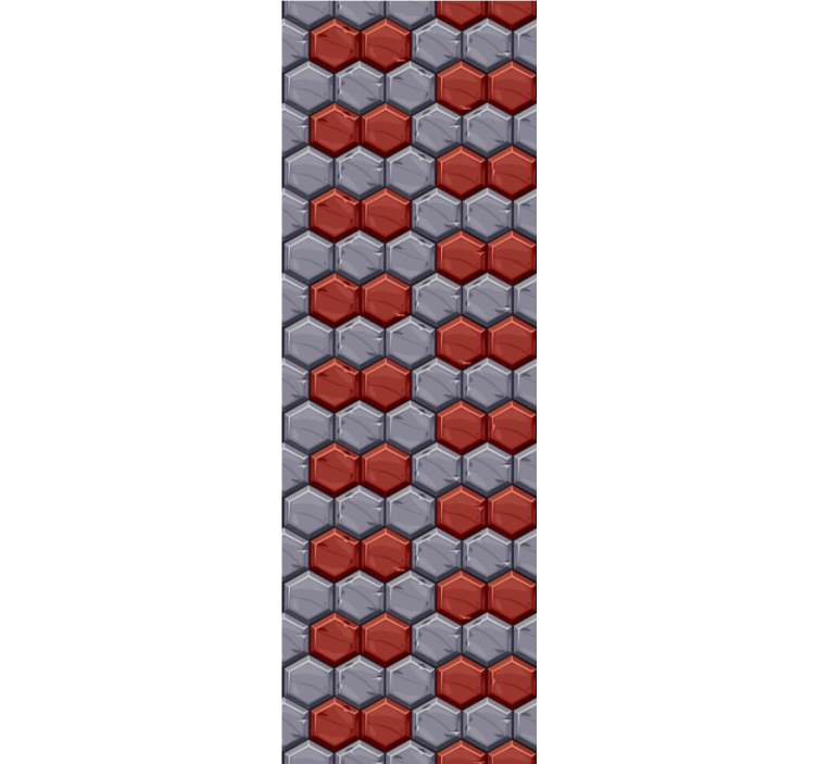 Altıgen uyum geometrik duvar kağıdı - TenStickers