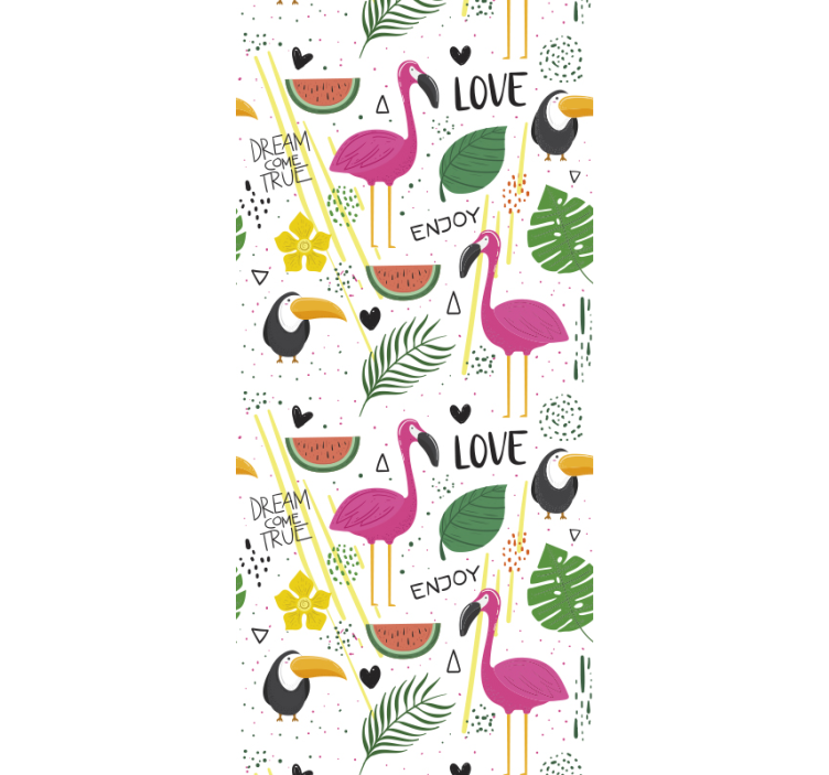 Flamingo rüyaları çocuk odası duvar kağıdı - TenStickers