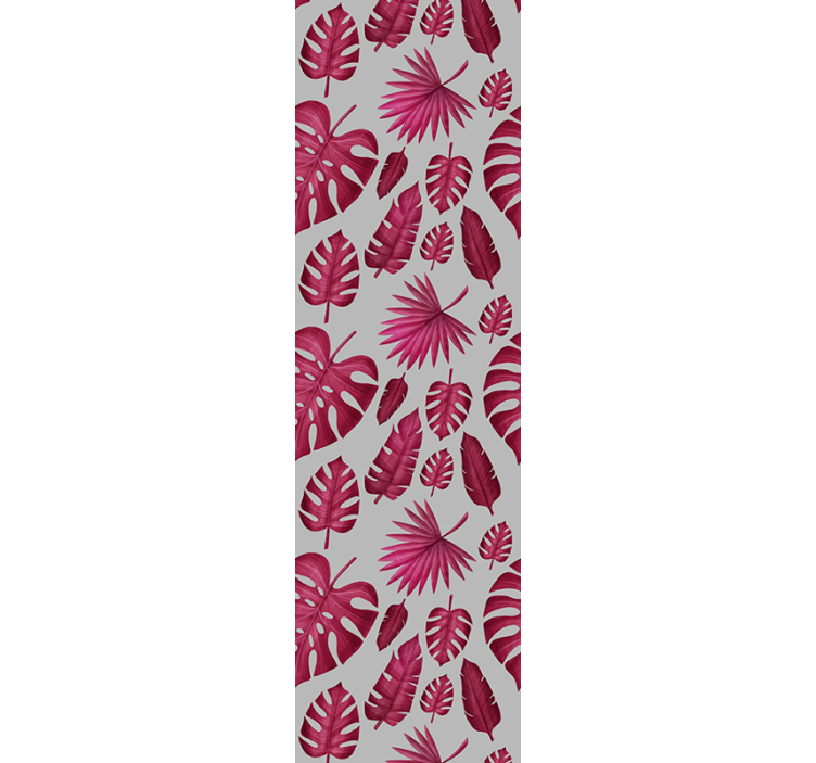 Tropikal yaprak deseni yaprak duvar kağıdı - TenStickers