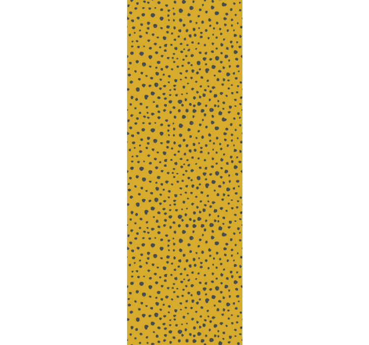 Gri ve sarı noktalar afrika sanat duvar kağıdı - TenStickers