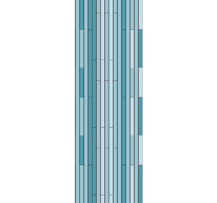 Mavi renkli ahşap efektli duvar kağıdı - TenStickers