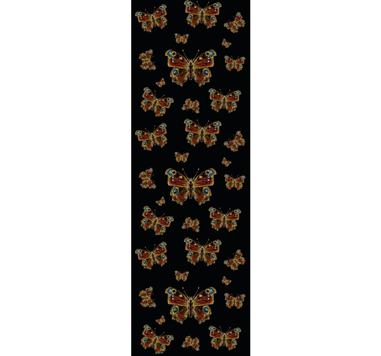 Boyalı kelebek hayvan duvar kağıdı - TenStickers