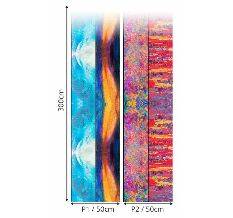 Duvar kağıdı renkli sıçrama - TenStickers