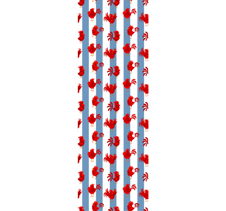 ıstakoz şerit deseni hayvan duvar kağıdı - TenStickers