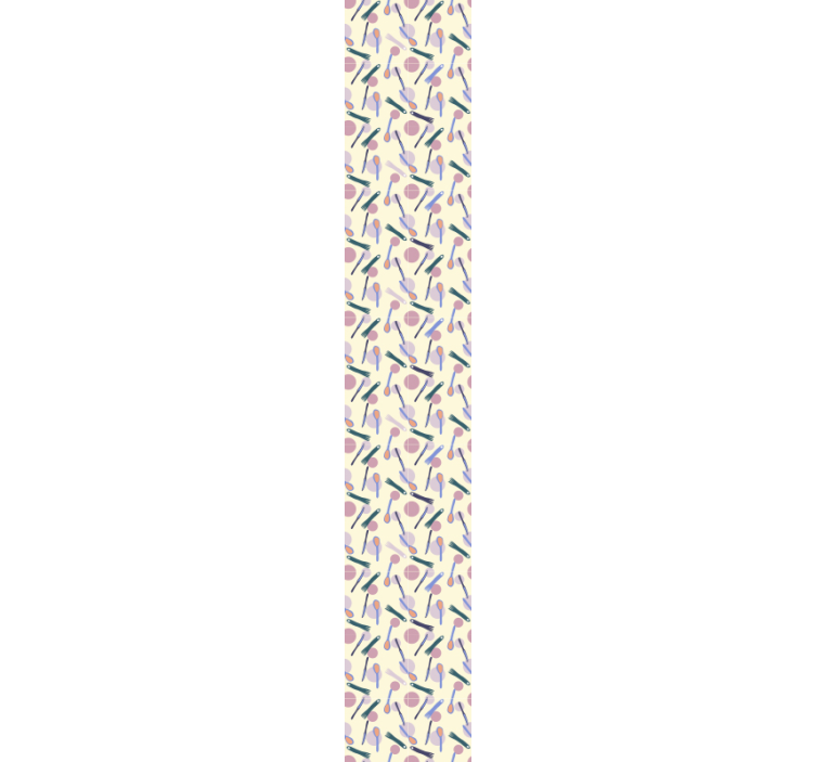 şık mutfak eşyası motifi duvar kağıdı süslemeleri - TenStickers