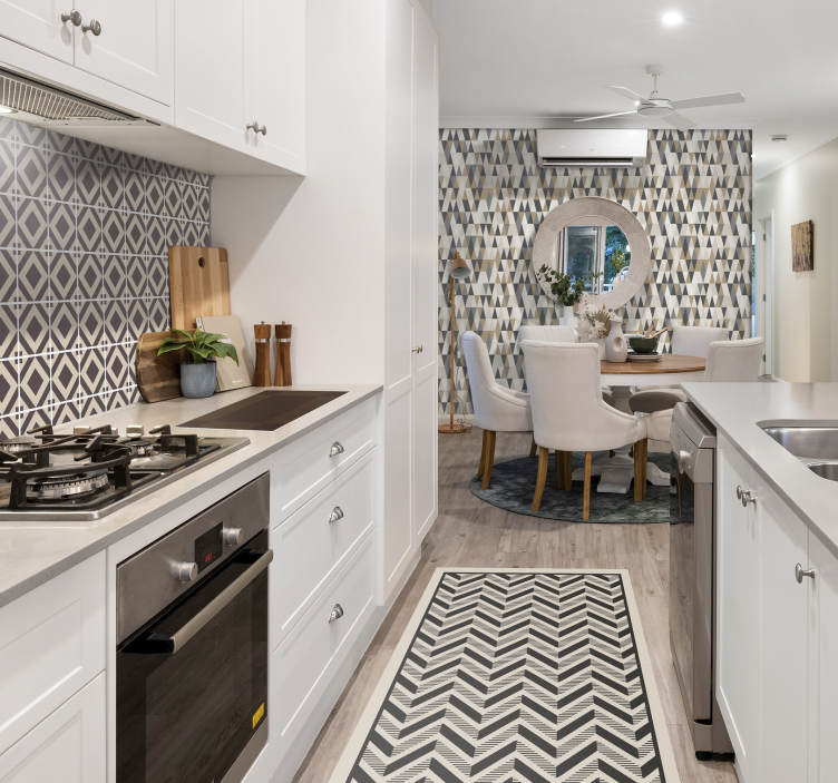 İskandinav motifleri üçgen duvar kağıdı - TenStickers