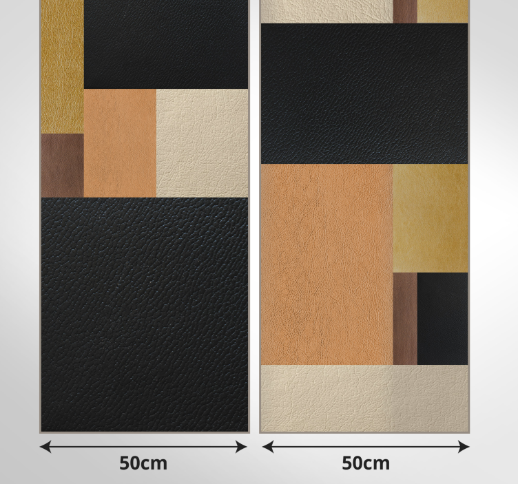 Soyut duvar kağıdı deri mozaik - TenStickers