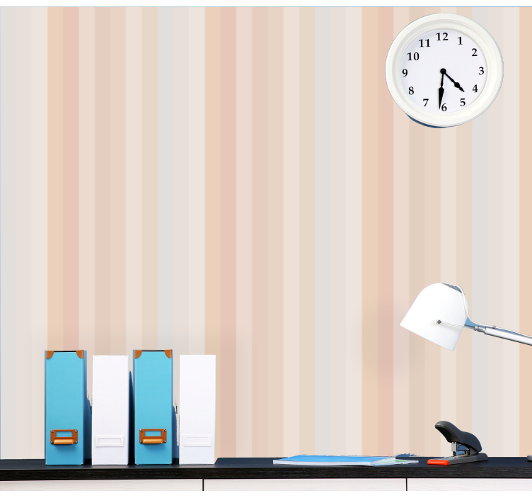 Açık kahverengi duvar kağıdı ile dikey çizgiler - TenStickers