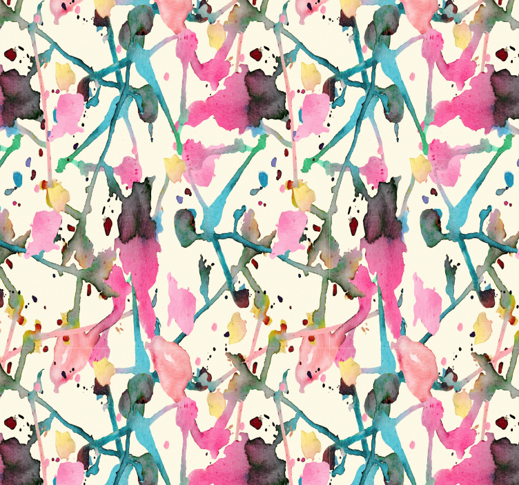 Aquarelle sanat soyut duvar kağıdı - TenStickers