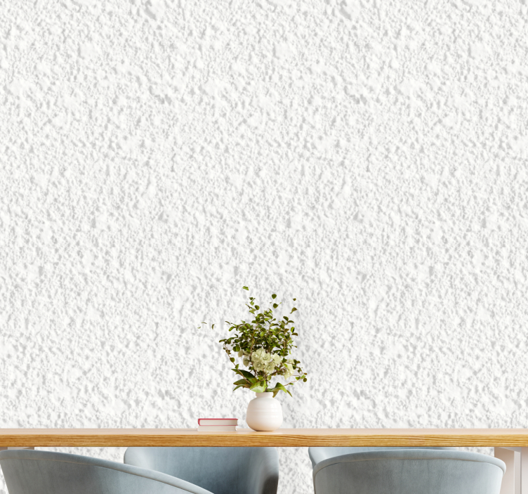 Beyaz 3d taşlar desen taş duvar kağıdı - TenStickers