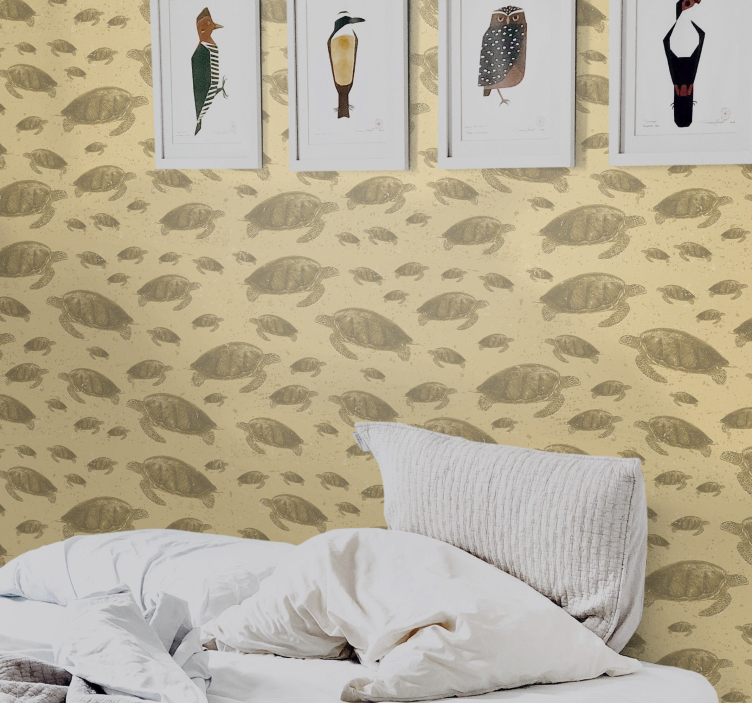 Deniz kaplumbağası hayvan duvar kağıdı - TenStickers