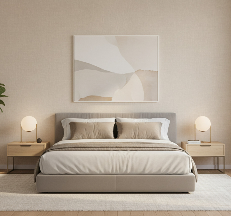 Doku duvar kağıdı bej çizgili doku - TenStickers