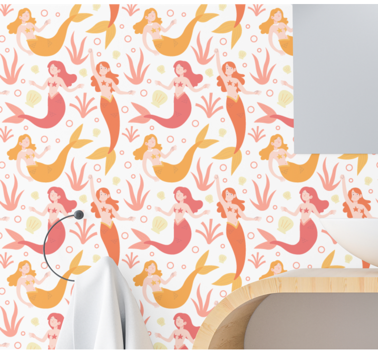 Efsanevi deniz dansçıları kelebek duvar kağıdı - TenStickers