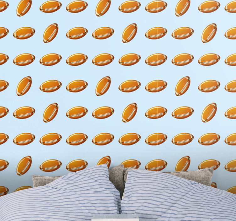 Futbol çılgınlığı özelleştirilebilir duvar kağıdı - TenStickers