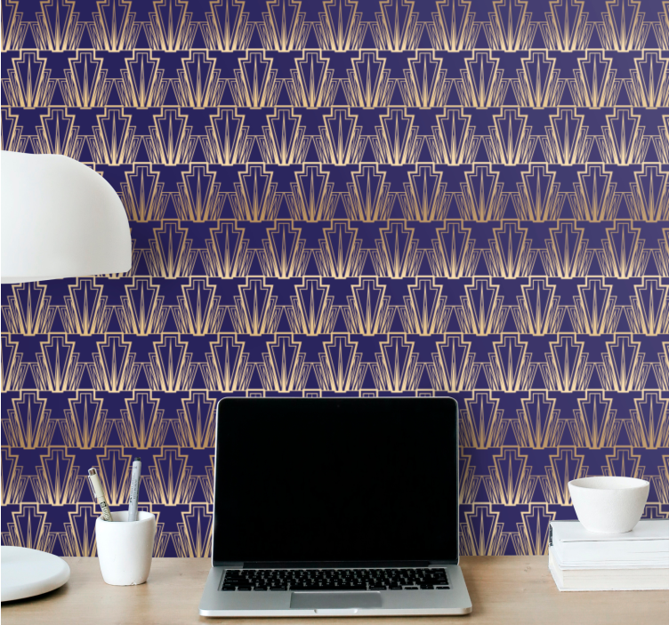 Gradyan altın sanat dekoru duvar kağıdı - TenStickers