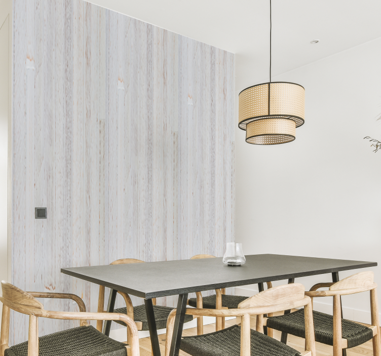 Gri zarif woodpattern ahşap efektli duvar kağıdı - TenStickers