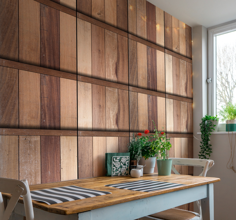 Kahverengi gevşeme duvar kağıdı - TenStickers