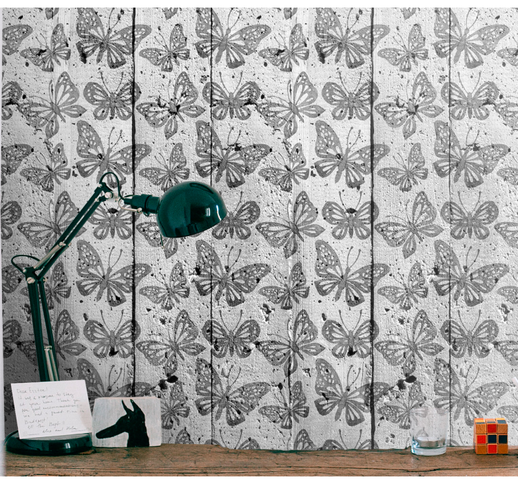 Kelebek izi kelebek duvar kağıdı - TenStickers