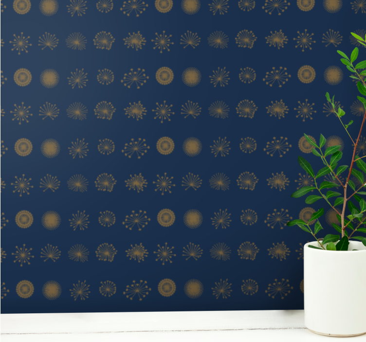 Arka plan süs duvar kağıdı üzerinde yuvarlak şekiller - TenStickers