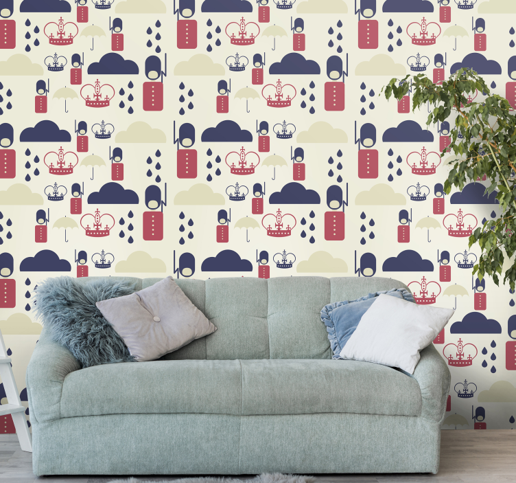 Kraliçenin muhafızları duvar kağıdı - TenStickers