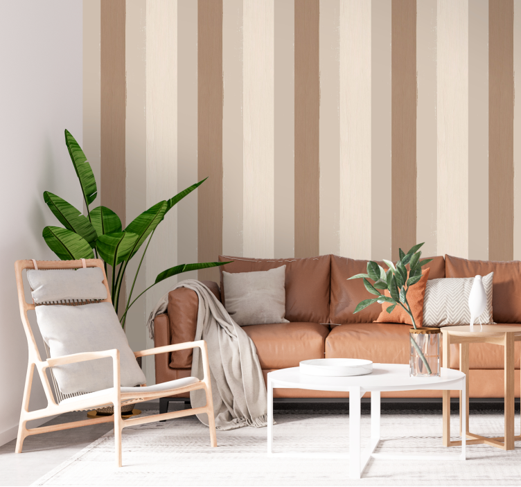 Kum rengi dikey duvar kağıdı - TenStickers