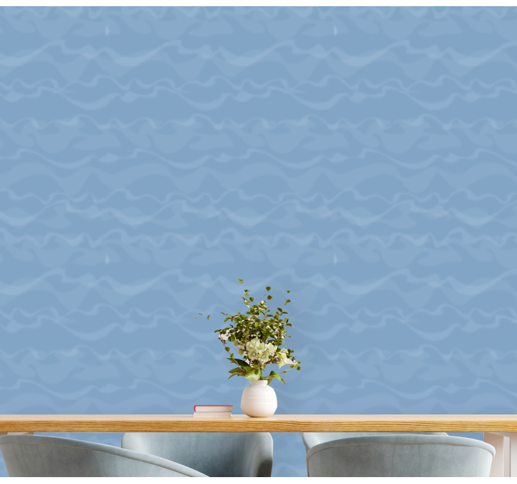 Mavi gökyüzü ve bulutlar manzara duvar kağıdı - TenStickers