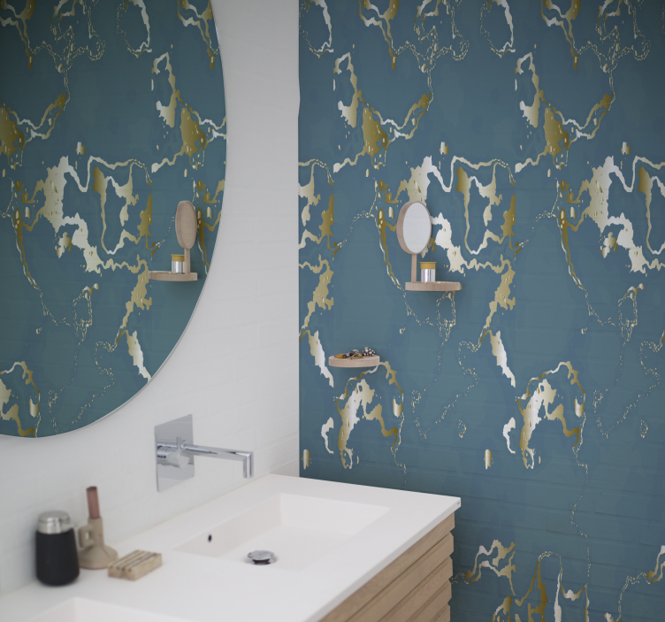 Mermer desen mermer duvar kağıdı - TenStickers