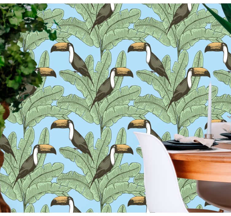 Orman desen orman duvar kağıdı - TenStickers