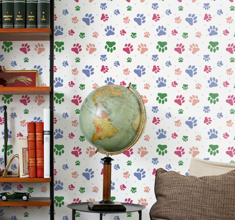 Renkli evcil hayvan duvar kağıdı - TenStickers